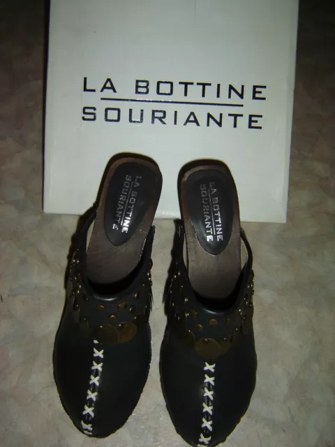 Jolies chaussures sabots la bottines souriante Pointure : 36 Neuve !!!