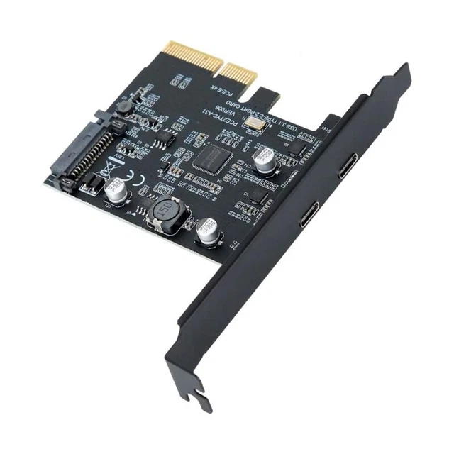 PCI-Express 4X to USB3.2 Gen  Adapter 10Gbps Fast Transfer Expansion Card