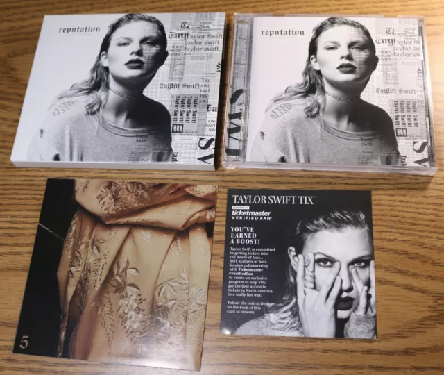 TAYLOR SWIFT Reputation CD 2017 Slipcase Folded Poster #5 Expired Tix Boost