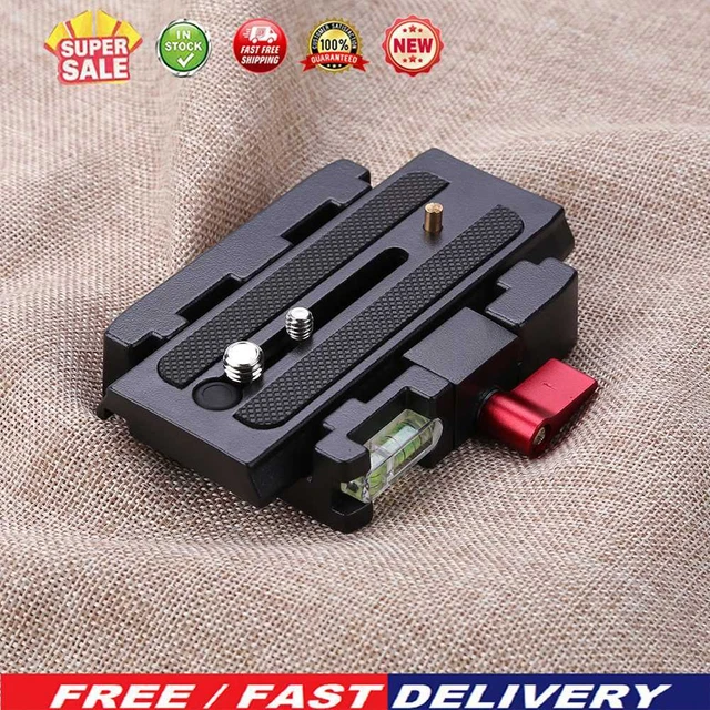 Práctica abrazadera de placa base adaptador abrazadera de aleación de aluminio kit trípode para cámara