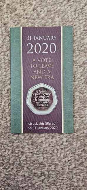 Brexit Strike Your Own 50p SYO Coin Royal Mint