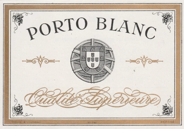 Etiquettes vin PORTUGAL PORTO FIO D' ORO The Douro Wine Shippers Growers labels
