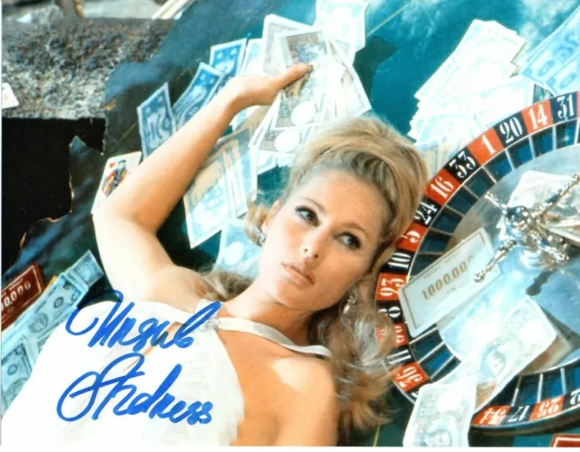 Genuine Hand Signed Ursula Andress Dr No 10 x 8 Photo James Bond Honey Ryder Coa