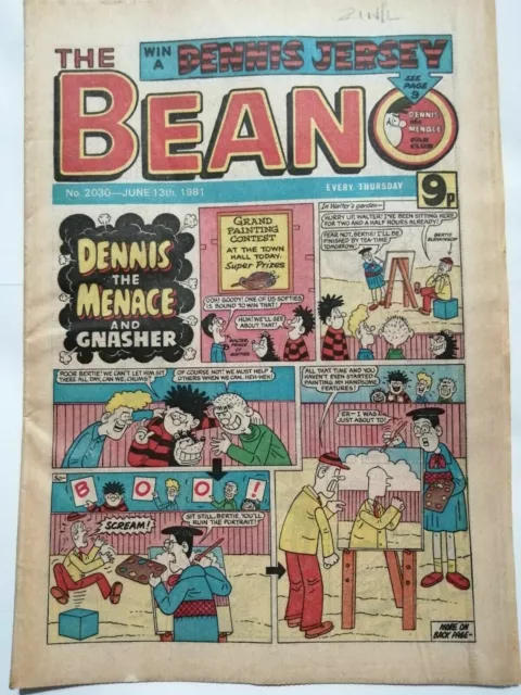 DC Thompson THE BEANO Comic. June 13th 1981 Issue 2030 **Free UK Postage**