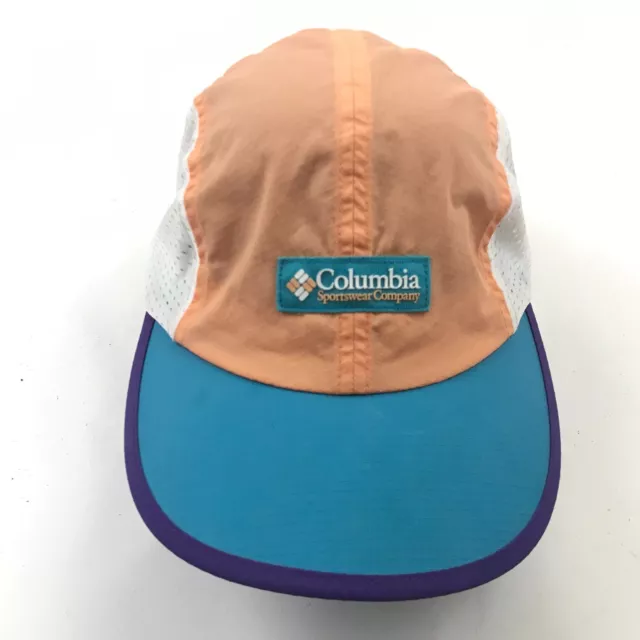 Columbia Hat Cap Stretch Blue Orange Dry Fit Fisherman Adult Outdoors Fishing