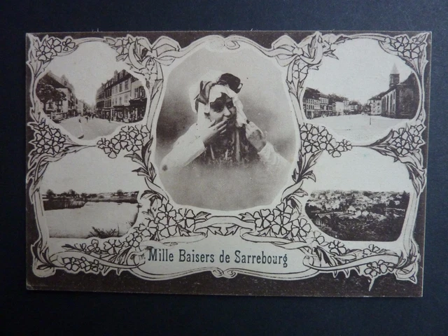 SARREBOURG Saarburg Moselle CPA 57 mille baisers de ... Carte 5 vues