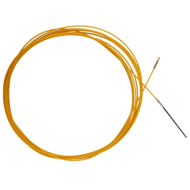 Sonda Per Elettricista 30 M In Fibra Di Vetro – Cavo Push Puller Giallo Per Passaggio Cavi In Pareti E Tubi