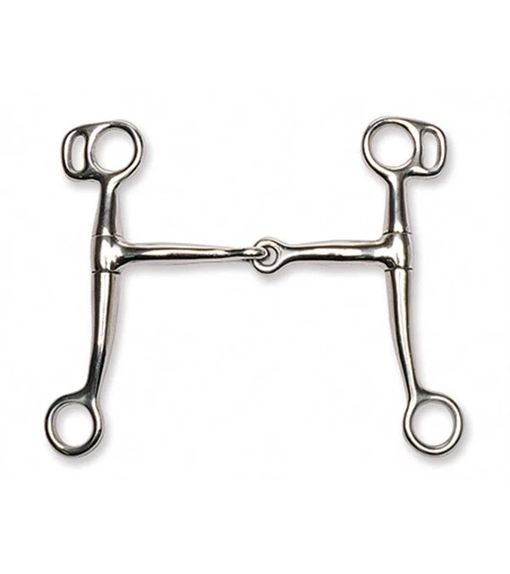 Jacks 10457-4-3-4 Tom Thumb Snaffle Bit - 4.75 in.