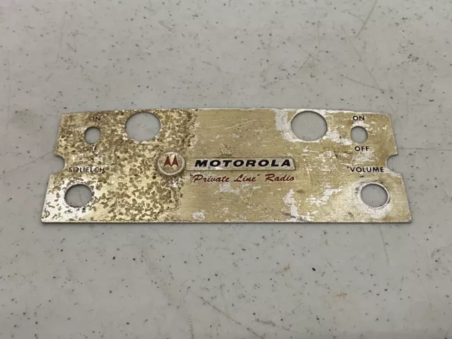 Motorola Motrac Mocom-70 Control Head Escutcheon Faceplate Private Line Radio
