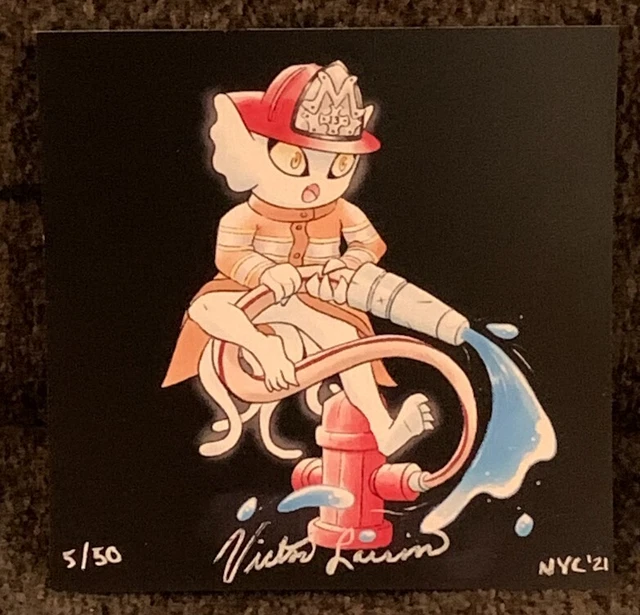 Metazoo - Goblin Firefighter Signed Print Victor Larson #5/50 Auto NYC Comic Con