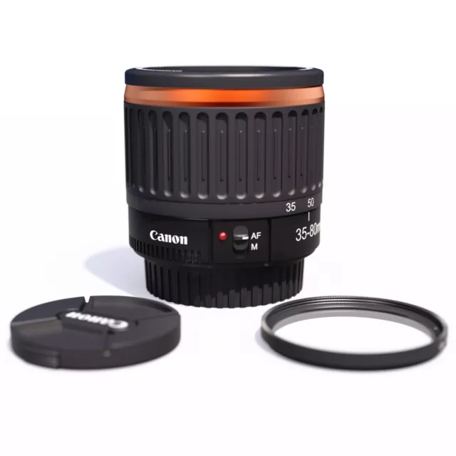 🙂 1:1 Canon Makro Objektiv orange EF 35–80 mm EOS 1,6x�60 mm-130 mm 1,3x�50 mm–100 mm 🙂