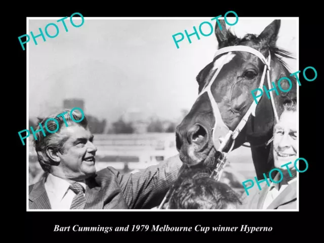 Old Large Horse Racing Photo Of Hyperno 1979 Melbourne Cup Winner