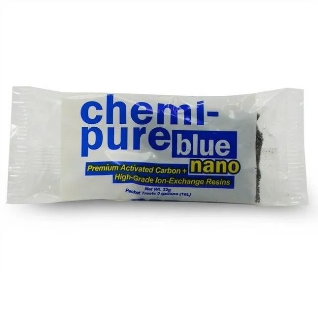 5 Chemi-Pure Bleu Paquet Friandise Activé Carbone 22g Pour Marine Aquarium