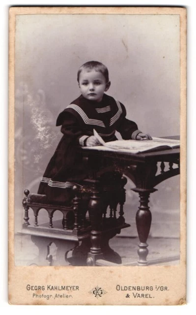 Fotografie Georg Kahlmeyer, Oldenburg i /Gr., Rosenstr. 17, Kind im Matrosenkle