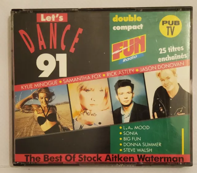 Double Cd Various Let's Dance 91 The Best Of Stock Aitken Waterman 25Titres Cbs