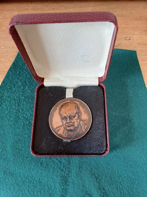 1954 Winston Churchill 80Th Birthday Medal In Presentation Box