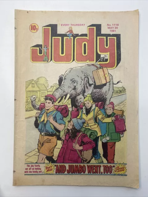 VINTAGE JUDY COMIC - MAY 30th 1981 - No. 1116 - EXCELLENT CONDITION 2