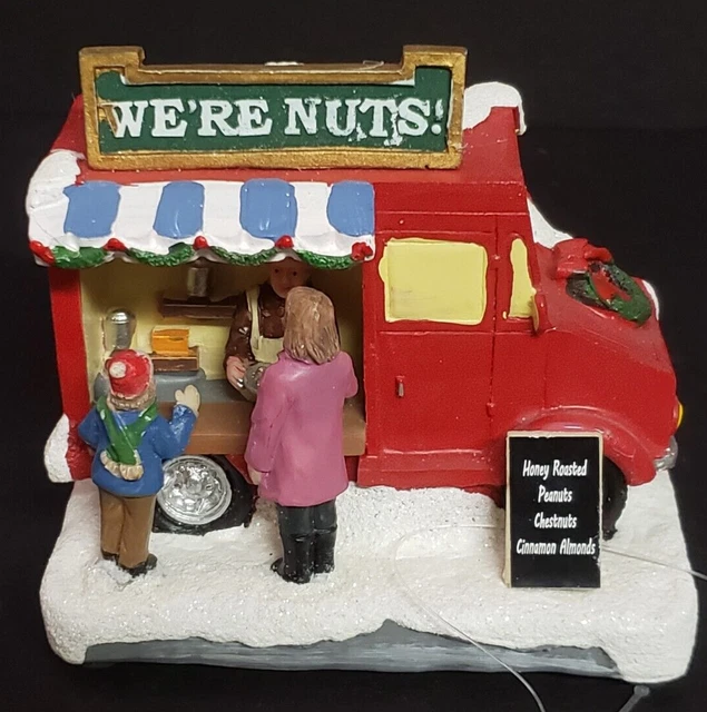 ENCHANTED FOREST CHRISTMAS Village We're Nuts! Food Truck Kiosk Cart