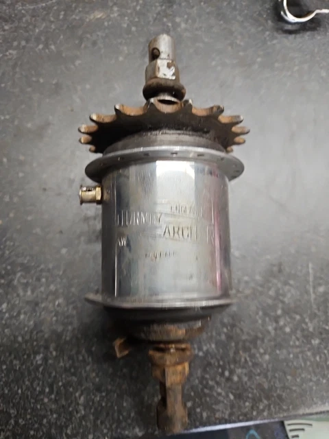 VINTAGE STURMEY ARCHER AW 3 Speed Rear Bicycle Hub 40H Chrome Body ...