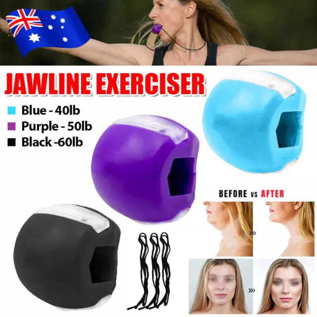 3PCS JAW EXERCISER Silicone Jawline Exerciser for Men& Women Face Jaw  Trainer $15.99 - PicClick AU