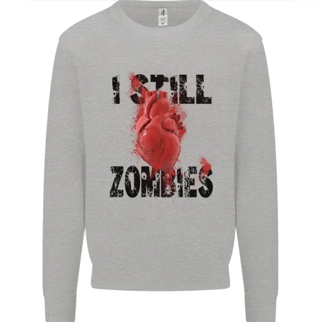 I Still Heart Zombies Apocalypse Mens Sweatshirt Jumper