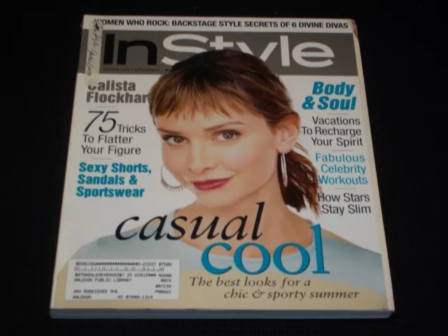 2000 June Instyle Magazine - Calista Flockhart Front Cover Fashion - L 7782