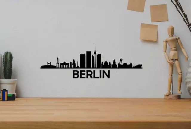 Skyline Aufkleber Wandtattoo Berlin Hamburg Köln München Bremen Leipzig Frankfur