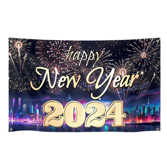 MERRY CHRISTMAS HAPPY New Year 2024 Backdrop Banner Photography Home