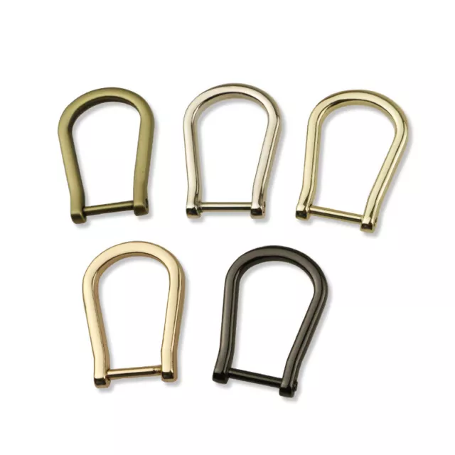 Metal Detachable Openable Screw U Ring Clasp Handbag Purse Strap Belt 1.5 DIY C9