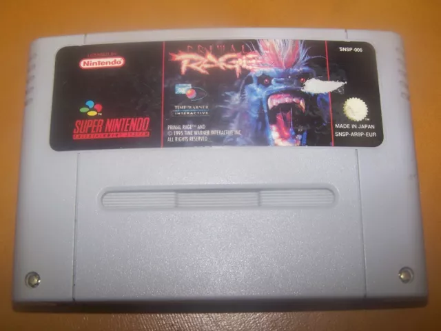 Primal Rage - Snsp Ar9P Fah - Pal - Vf - Testee Et Nettoyee -   Super Nintendo