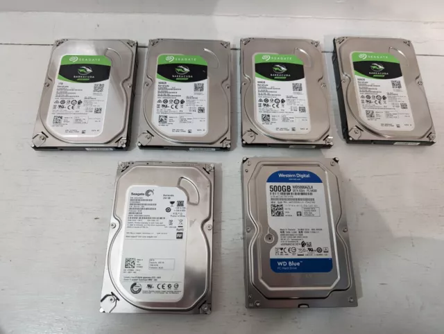 Lot of 14 Hard Drives - Seagate, Western Digital, Hitachi - READ DETAILS