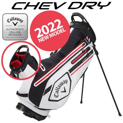 2021 Callaway MCI Dry impermeabile Golf stand Bag Bianco/Nero/Fire-NUOVO 