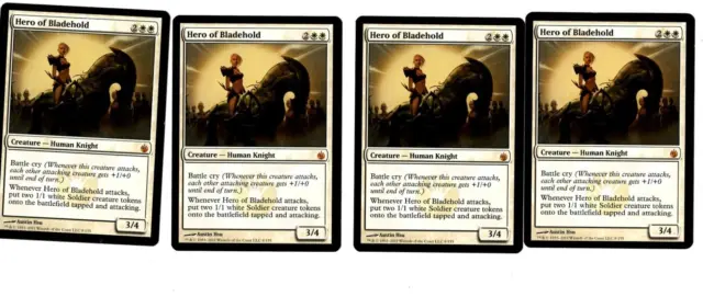 1x Hero of Bladehold Mirrodin Besieged (4x copies available) mtg