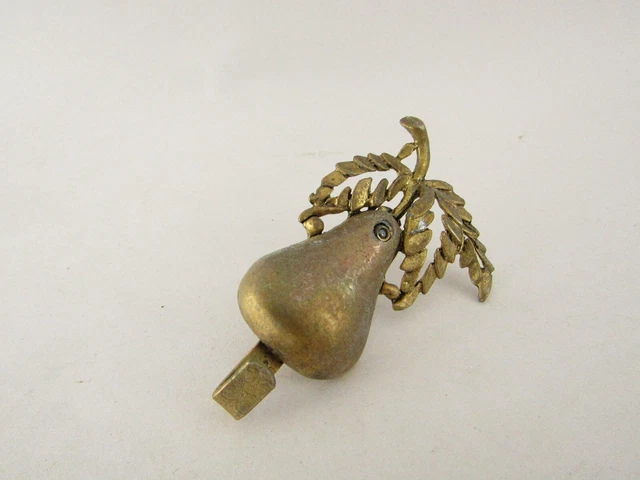 1964 Vintage James Papalia Original Pear w/Leaves Small Wall Picture Hook