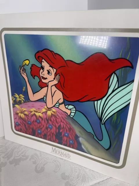 Little Mermaid Lithograph Print Set Ariel And Flounder