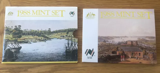 1988 Uncirculated Coin Set Australia Royal Australian Mint.