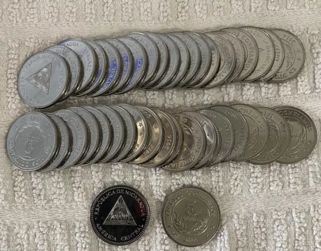 Nicaragua 5 Cordobas 2014 Uncirculated World Coins FREE SHIPPING!!