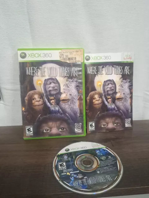 Where the Wild Things Are (Microsoft Xbox 360, 2009) Complete in box
