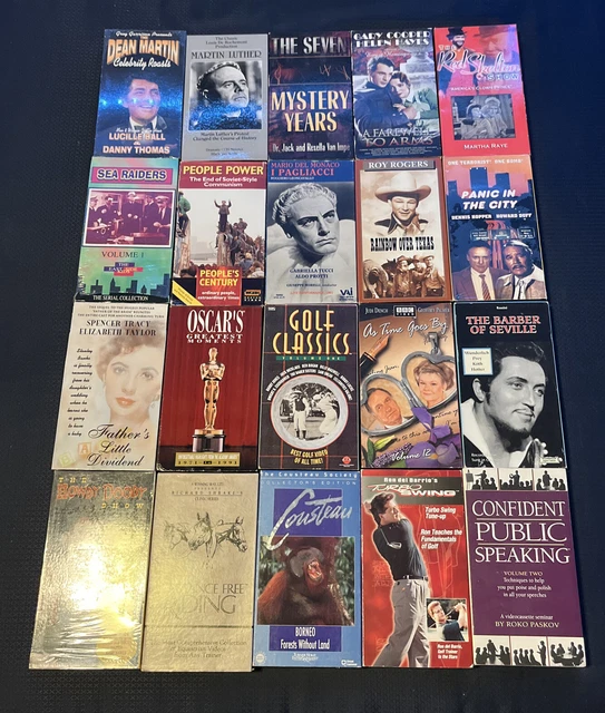 LOT OF 20 Vintage VHS Tapes MOVIES RARE 1.99 PicClick