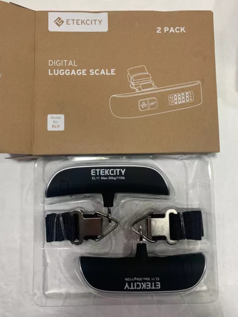 2 Pack Etekcity Travel Essentials Digital Scale Silver EL11 NEW