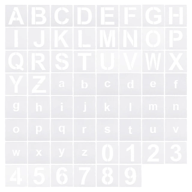 4 INCH LETTER Number Stencils Alphabet Templates Set 5