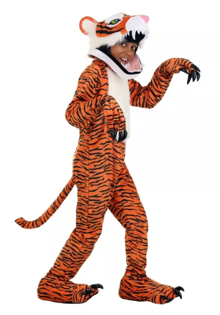 Child Kids Tiger Jungle Cat Jawesome Costume SIZE S (Used)