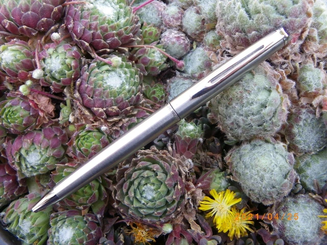 Stylo Bille Waterman DG En Acier Brossé Argenté - Occasion (parfait état, Cartouche à Changer)