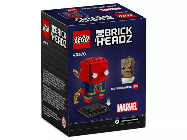 Iron-Spider Lego Marvel Brickheadz BNIB