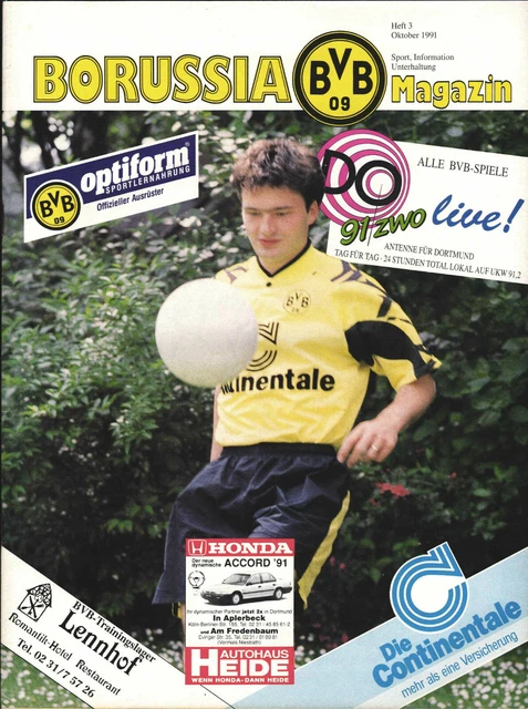 BL 91/92 BORUSSIA Dortmund Stuttgart Kickers / Vfb Stuttgart, 20 26.