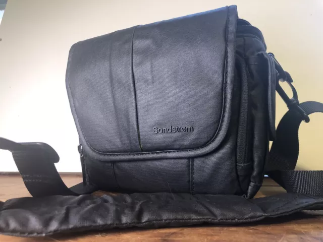 Sandstrom Padded  Camera Camcorder Bag Case For Canon Nikon Pentax Sony black