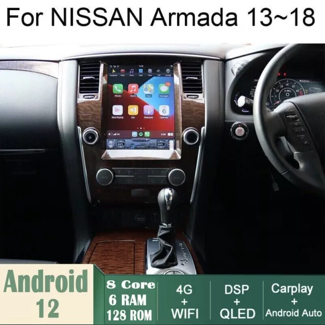 Car Android Gps Navigation Wifi 12.1" For Nissan Armada Radio Carpaly 6+128g