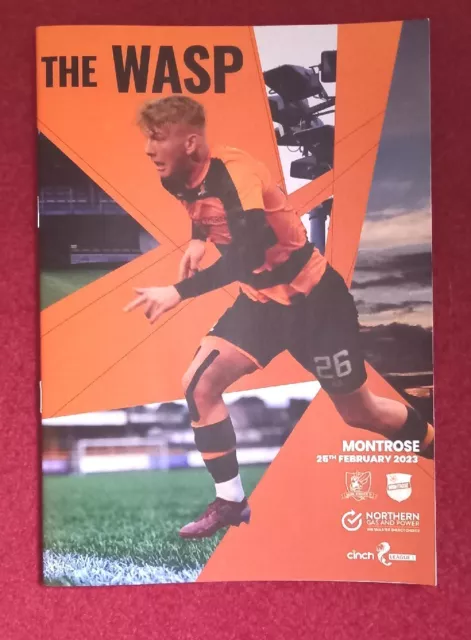 ALLOA ATHLETIC v MONTROSE PROGRAMME 25 FEBRUARY 2023