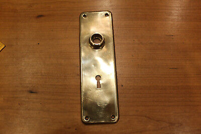 One Antique Bronze (Brass) Entry Keyhole Escutcheon S-22