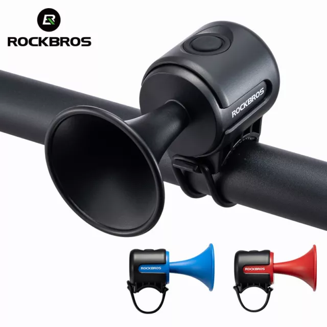 ROCKBROS Rainproof Bike Bell 120db Safety Bicycle Electric Horn Speaker Alarm